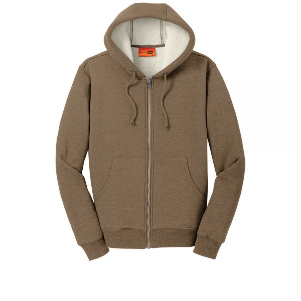 Sherpa-Lined Hooded Fleece Jacket CS625