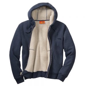 Sherpa-Lined Hooded Fleece Jacket CS625