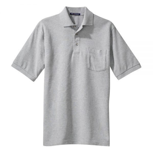Pique Knit Polo with Pocket K420P