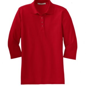 Ladies Silk Touch 3/4-Sleeve Polo L562