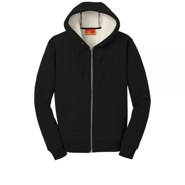 Sherpa-Lined Hooded Fleece Jacket CS625