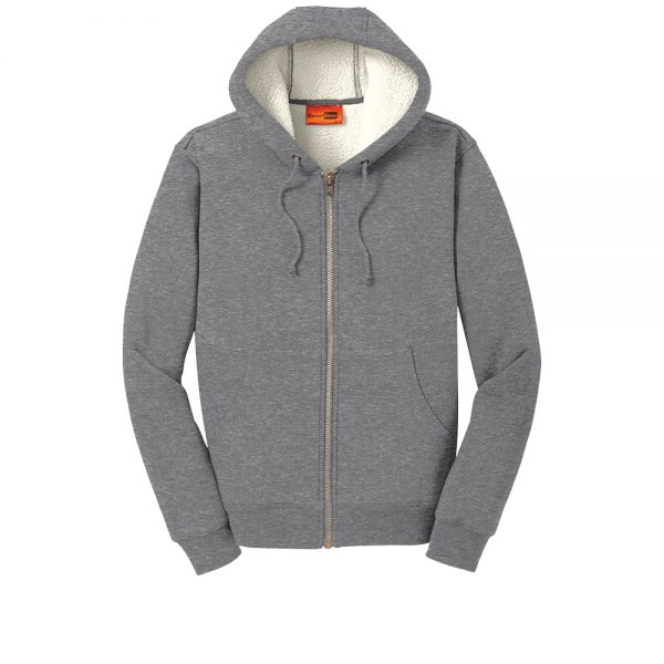 Sherpa-Lined Hooded Fleece Jacket CS625